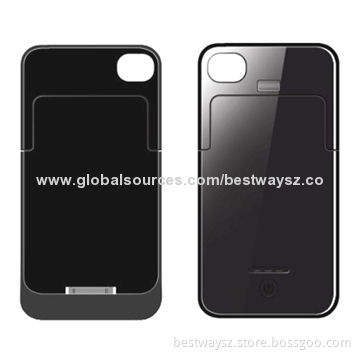 Power case for iPhone 4, MFI certificated, safe and environmental, compatible with 4s